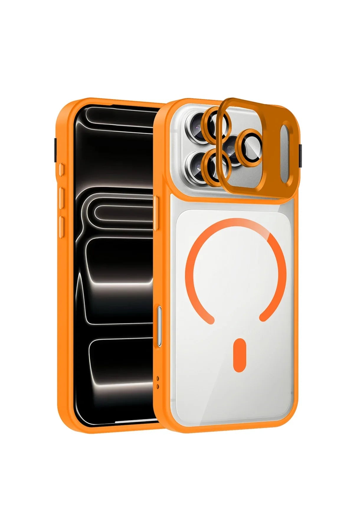 iPhone 17 Pro Max Case with Etro Camera Lens Magnetic Charging Cover