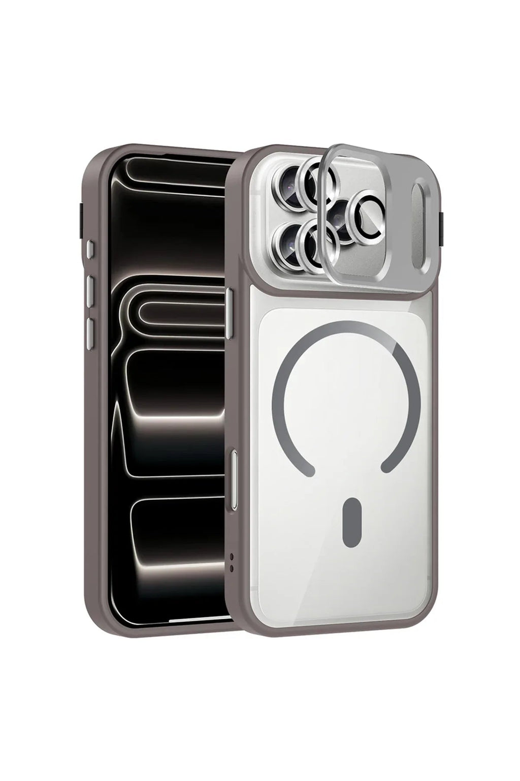 iPhone 17 Pro Max Case with Etro Camera Lens Magnetic Charging Cover