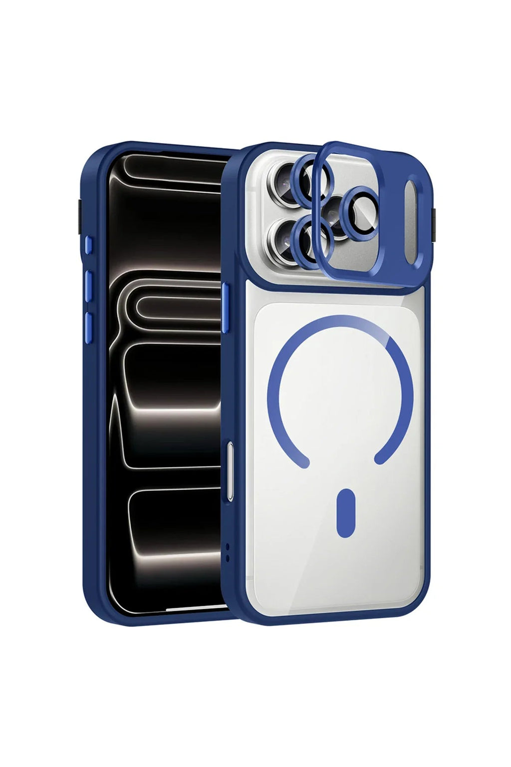 iPhone 17 Pro Max Case with Etro Camera Lens Magnetic Charging Cover
